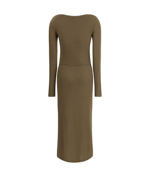 Marant Etoile Green Modal Casual Dress