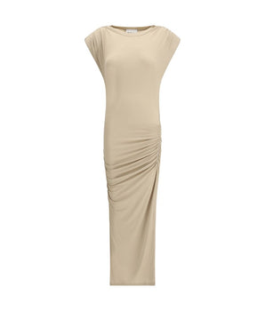 Marant Etoile Beige Modal Casual Dress