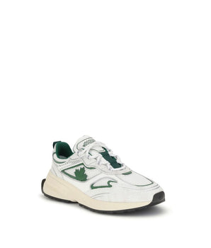Dsquared² White Calf Leather Bos Taurus Athletic Sneakers