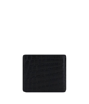 Saint Laurent Black Calf Leather Wallet by Bos Taurus