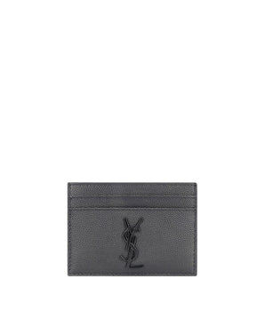 Saint Laurent Gray Calf Leather Bos Taurus Wallet