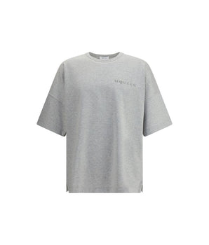 Alexander McQueen Gray Cotton T-Shirt
