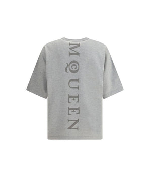 Alexander McQueen Gray Cotton T-Shirt