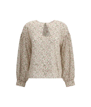 Kristina Ti Multicolor Silk Pattern Shirt