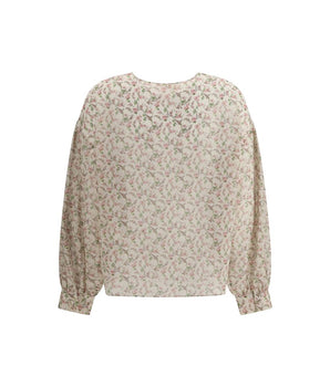 Kristina Ti Multicolor Silk Pattern Shirt