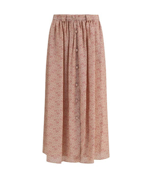 Kristina Ti Multicolor Silk Long Skirt