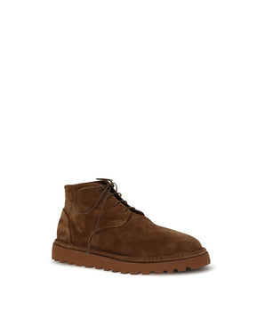 Marsell Brown Calf Leather Bos Taurus Lace-Up Boots