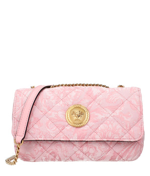 Versace Pink Fabric Shoulder Bag