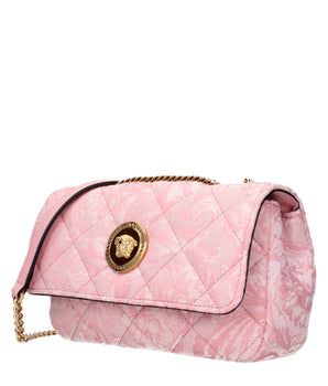 Versace Pink Fabric Shoulder Bag