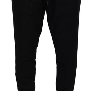 Dolce & Gabbana Black Jogger Wool Jogging Trouser