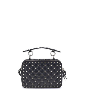 Valentino Garavani Black Lamb Ovis Aries Aries Shoulder Bag