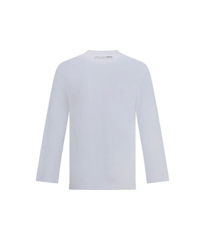 Comme Des Garçons White Cotton Long Sleeve T-Shirt