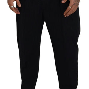 Dolce & Gabbana Black CottonStretch Loose DenimTrouser Jeans