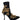 Dolce & Gabbana Black Gold Embroidery Crystal Boots Shoes
