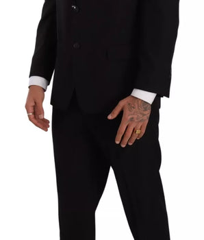 Domenico Tagliente Blue Polyester Single Breasted Formal 2 Piece Suit