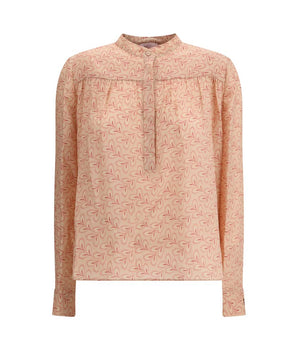 Kristina Ti Multicolor Silk Pattern Shirt