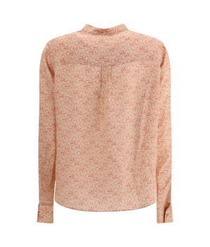 Kristina Ti Multicolor Silk Pattern Shirt