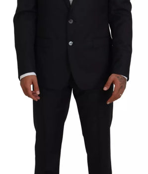 Dolce &amp; Gabbana Melange Grey Wool 2-Piece MARTINI Suit