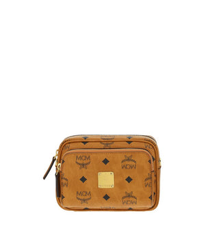 MCM Brown Cotton Shoulder Bag