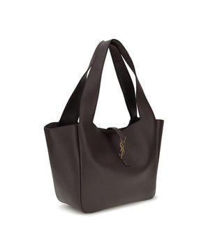 Saint Laurent Brown Lamb Ovis Aries Aries Shoulder Bag