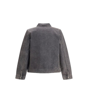 7FOR gray cotton denim jacket