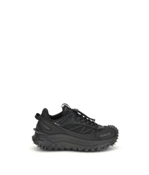 Moncler Black Calf Leather Bos Taurus Athletic Sneakers