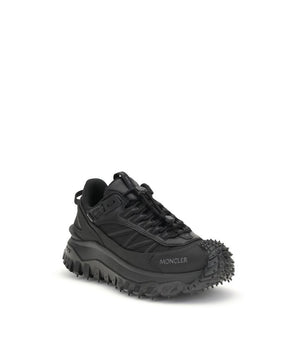 Moncler Black Calf Leather Bos Taurus Athletic Sneakers