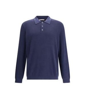 Brunello Cucinelli Blue Cotton Sweatshirt