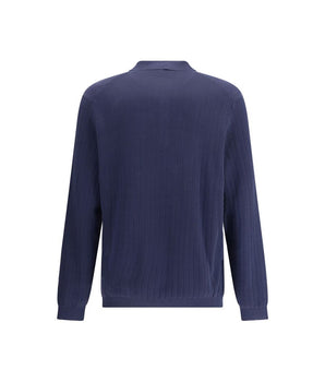 Brunello Cucinelli Blue Cotton Sweatshirt