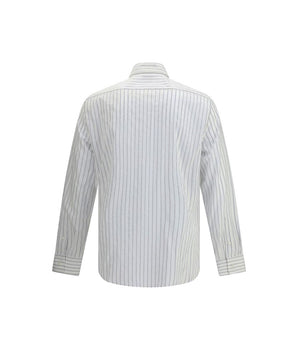 Brunello Cucinelli white cotton pattern shirt