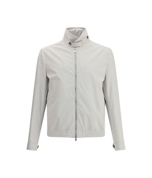 Brunello Cucinelli Gray Polyamide Shell Jacket