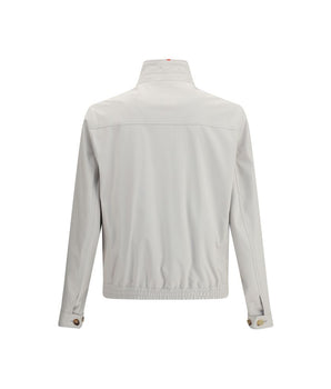 Brunello Cucinelli Gray Polyamide Shell Jacket