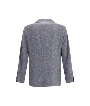 Brunello Cucinelli Blue Wool Blazer