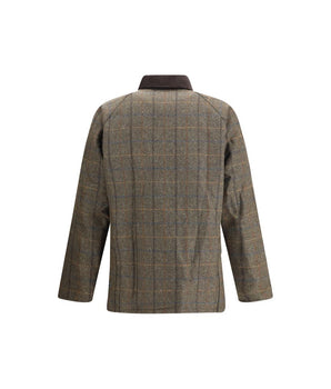 Barbour Green Wool Coat