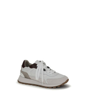 Brunello Cucinelli White Leather Athletic Sneakers