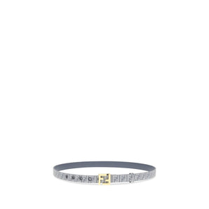 Fendi FF embroidered denim Belt