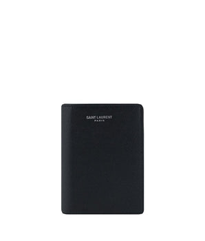 Saint Laurent Black Calf Leather Wallet by Bos Taurus