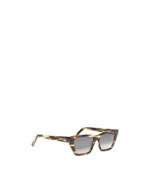 Saint Laurent Gray Acetate Sunglasses