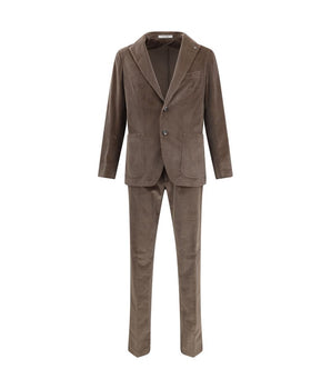 Tagliatore Brown Cotton Two-Piece Suit