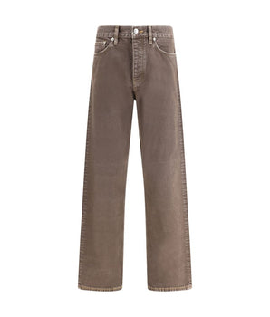 Sunflower Brown Cotton Relaxed Fit Jeans