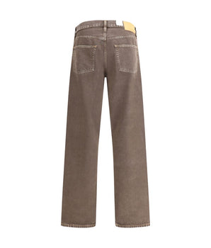 Sunflower Brown Cotton Relaxed Fit Jeans