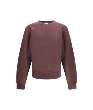 Saint Laurent Bordeaux Cotton Sweatshirt