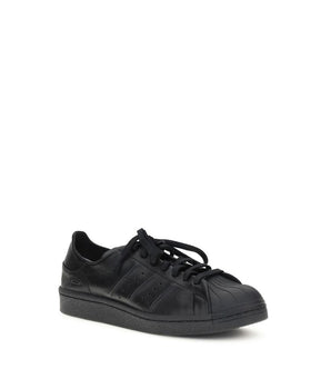 Y-3 Black Calf Leather Bos Taurus Sneakers