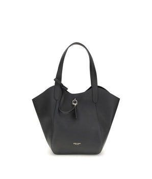 Giorgio Armani Black Calf Leather Bos Taurus Handbag