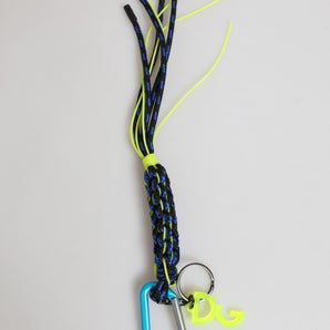Dolce & Gabbana Multicolor Polyester Tape String DG Logo Keychain Keyring