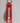 Dolce & Gabbana Red Logo Polyester Silver Brass Holder Keychain Keyring