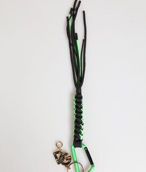 Dolce &amp; Gabbana Multicolor Polyester Tape String DG Logo Keychain Keyring