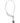Dolce &amp; Gabbana Silver Tone Metal Chain DG Logo Pendant Men Necklace