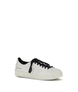 Y-3 White Calf Leather Bos Taurus Low Sneakers