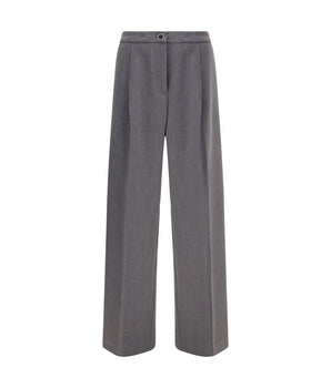 Cruna Gray Polyester Casual Pants